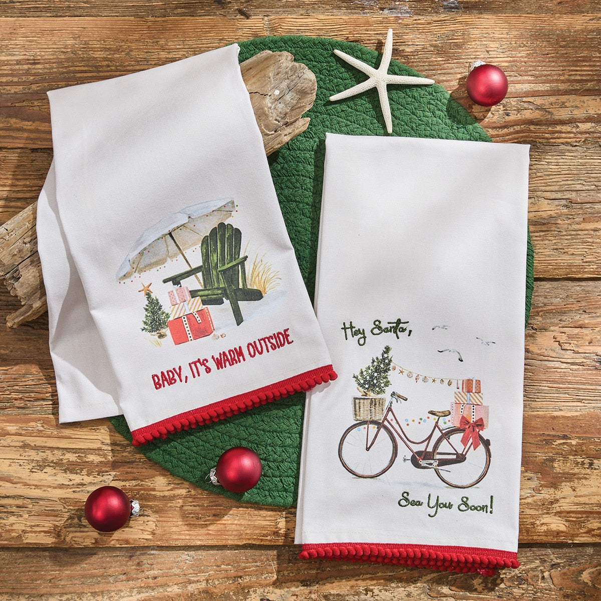 Park Designs Sea You Soon Dishtowel - Set of 6