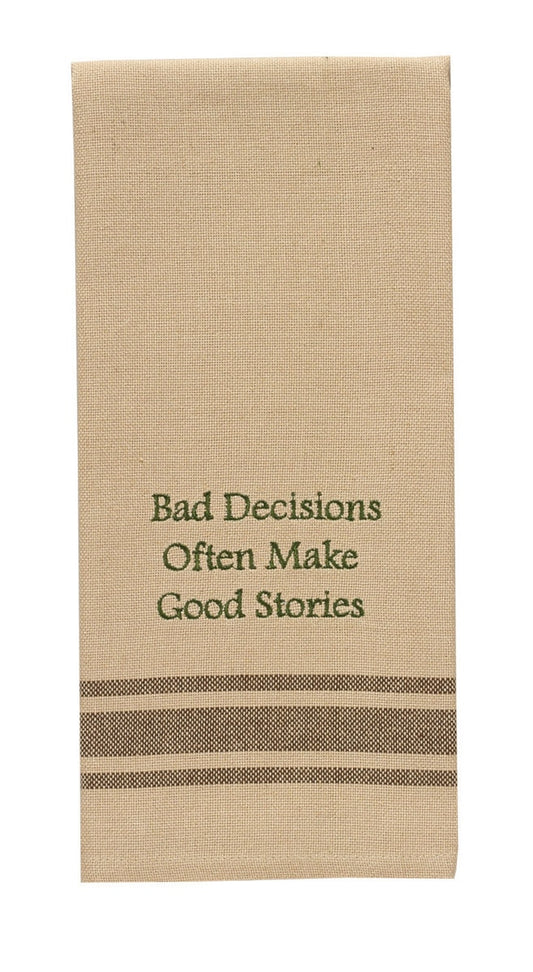 Park Designs Bad Decisions Dishtowel - Set of 2