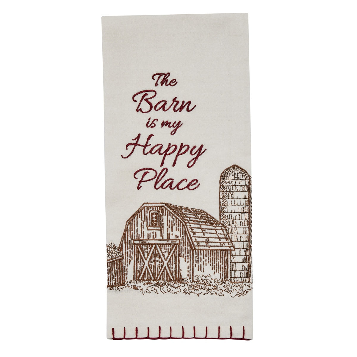 Park Designs Barn Happy Place Dishtowel - Set of 6