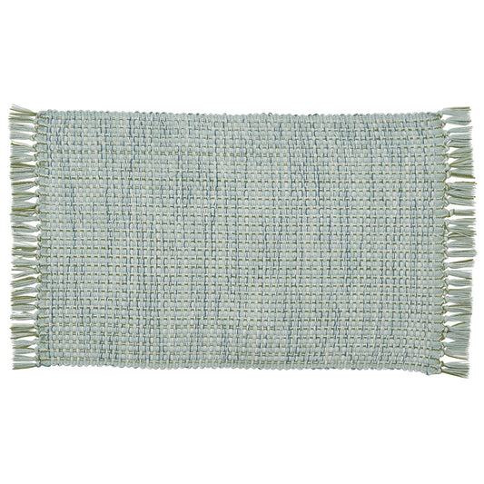 Park Designs Basketweave Placemat Barely Blue - Set of 4