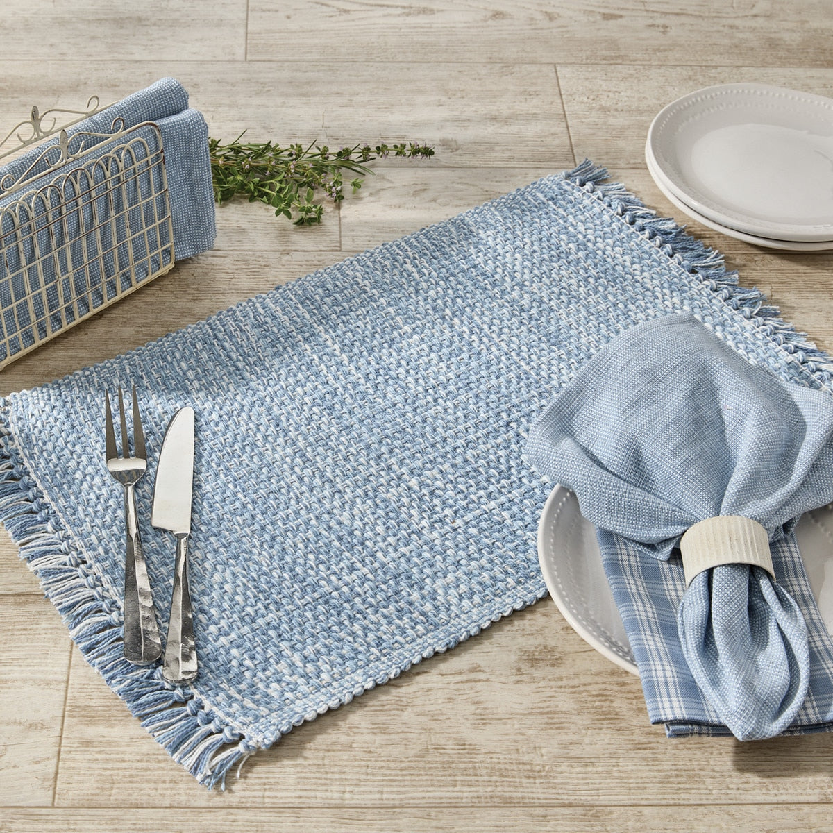 Park Designs Basketweave Placemat Dusk - Set of 4