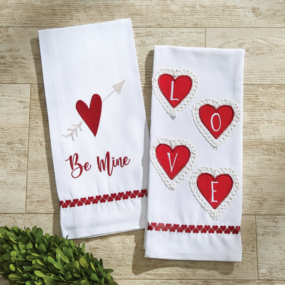 Park Designs Be Mine Decorative Dishtowel - Set of 2