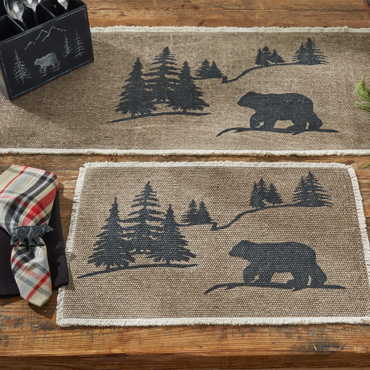 Park Designs Bear Scene Placemat - Set of 4