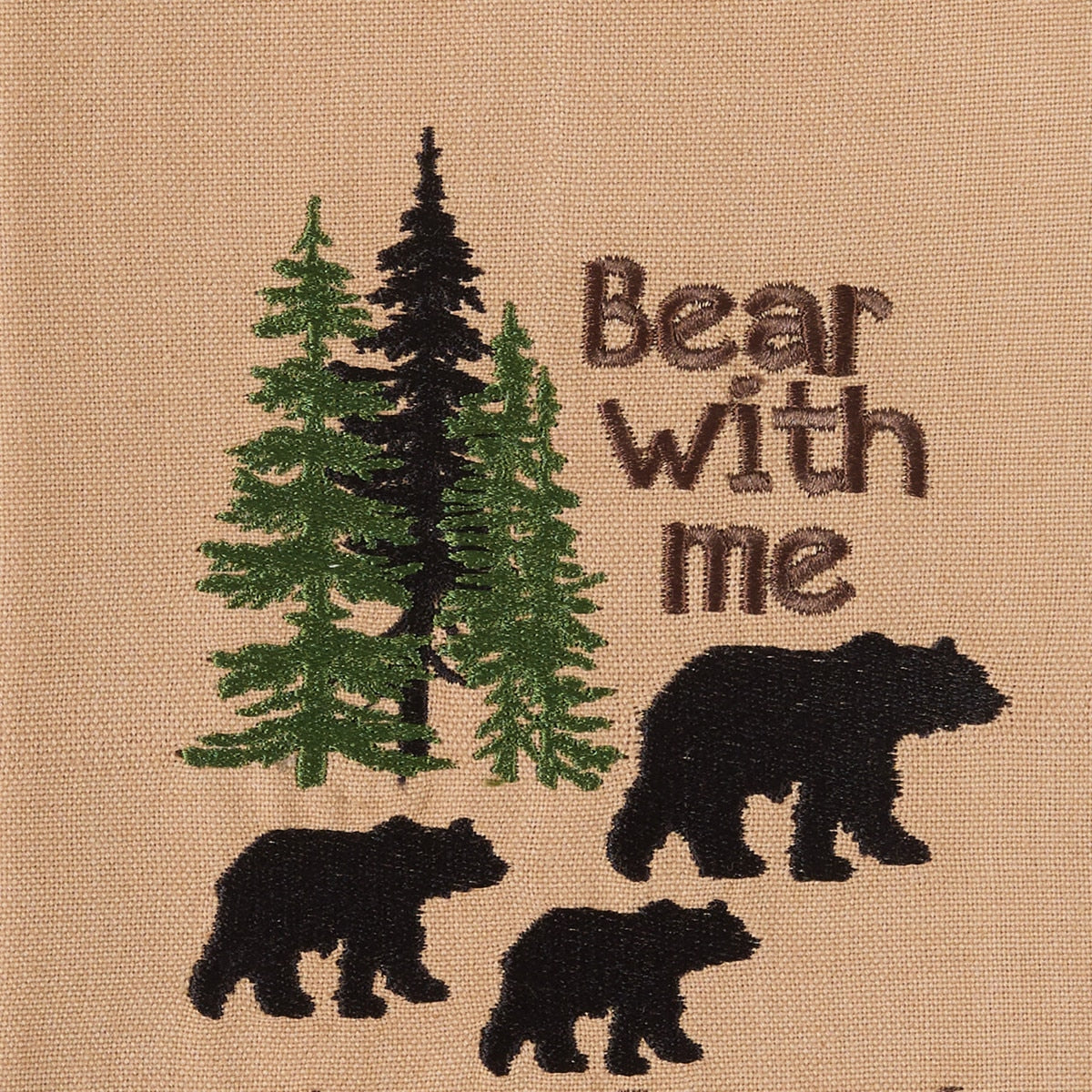 Park Designs Bear With Me Embroidered Dishtowel - Set of 6