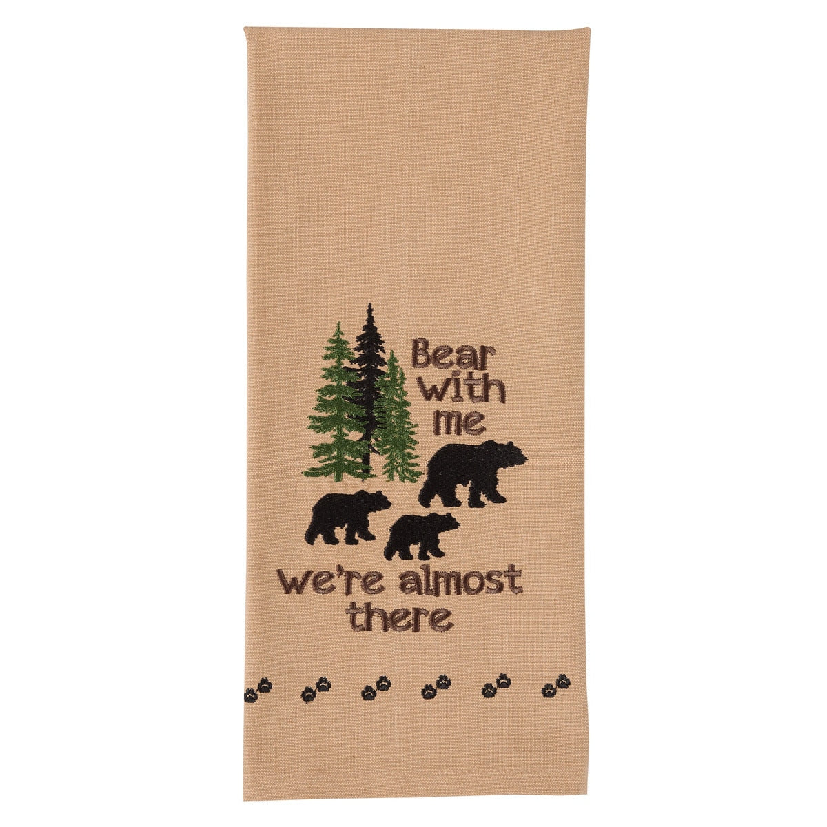 Park Designs Bear With Me Embroidered Dishtowel - Set of 6