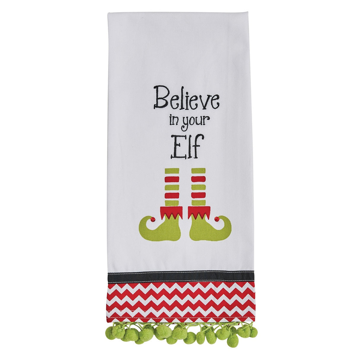 Park Designs Believe In Your Elf Decorative Dishtowel - Set of 2