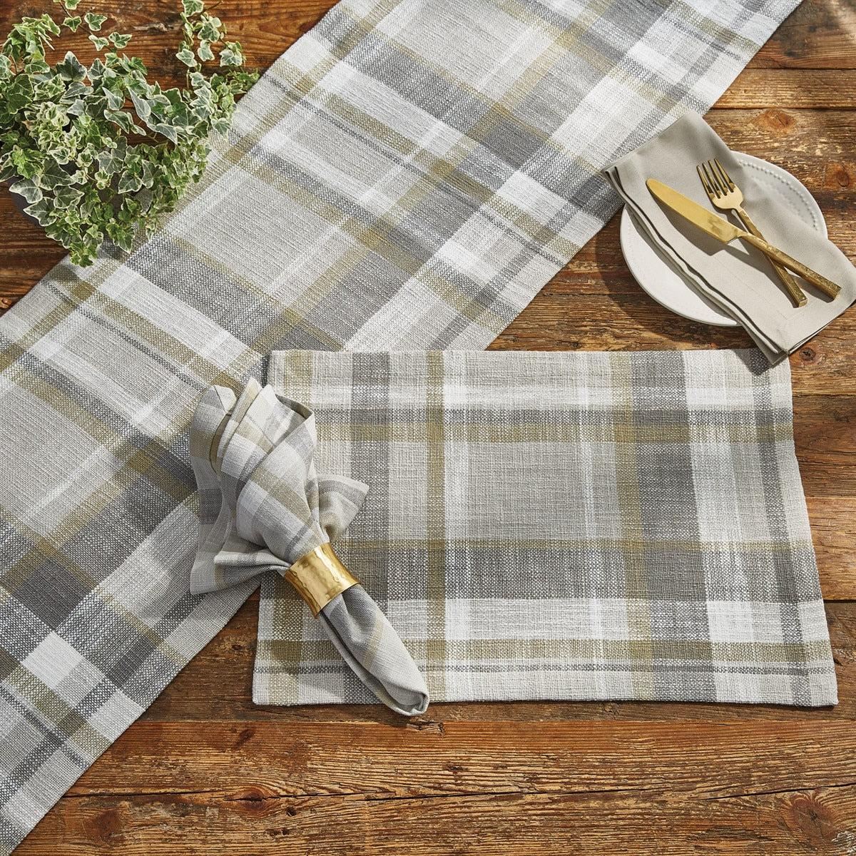 Park Designs Bennet Plaid Placemat - Set of 4