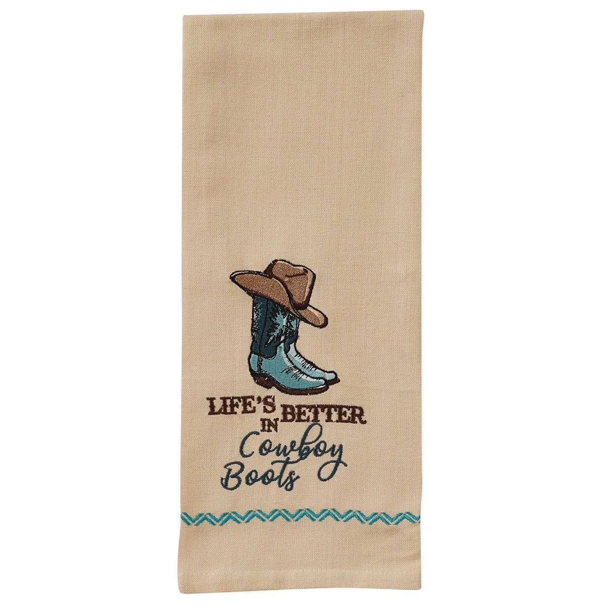 Park Designs Better In Cowboy Boots Dishtowel - Set of 6