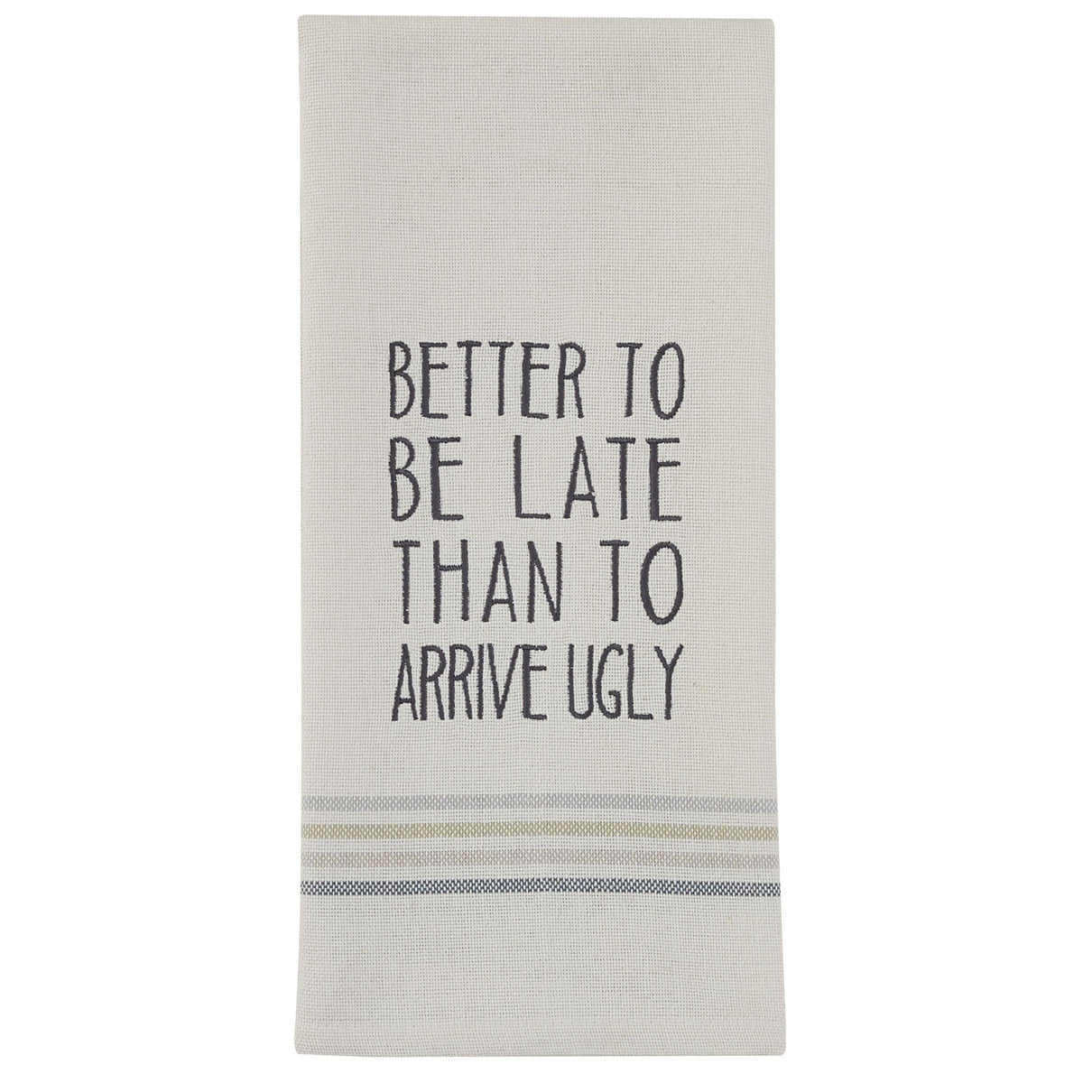 Park Designs Better To Be Late Dishtowel - Set of 3