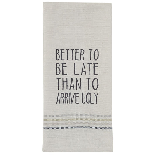 Park Designs Better To Be Late Dishtowel - Set of 3