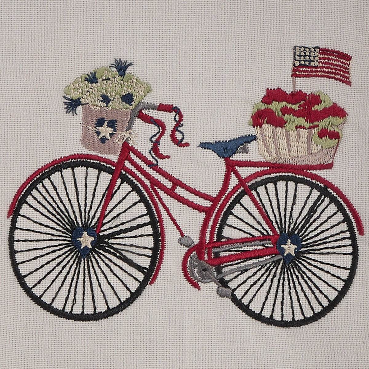 Park Designs Bicycle With Flag Dishtowel - Set of 6