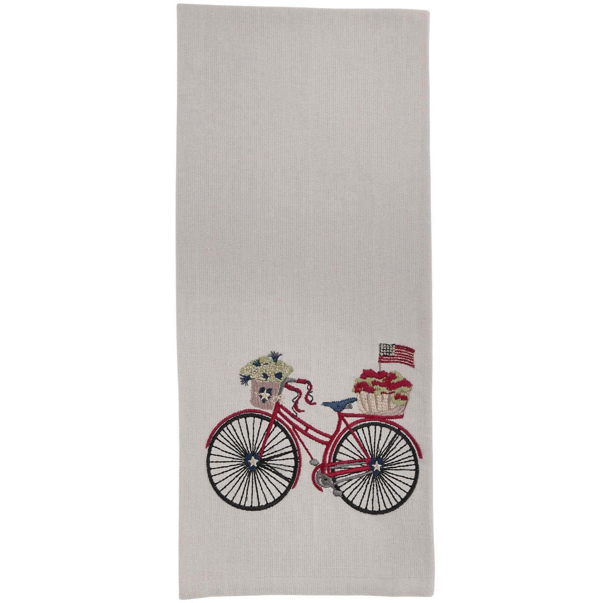 Park Designs Bicycle With Flag Dishtowel - Set of 6