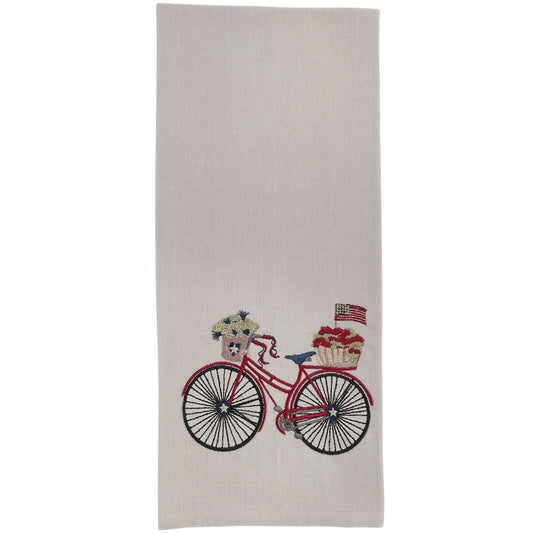 Park Designs Bicycle With Flag Dishtowel - Set of 6