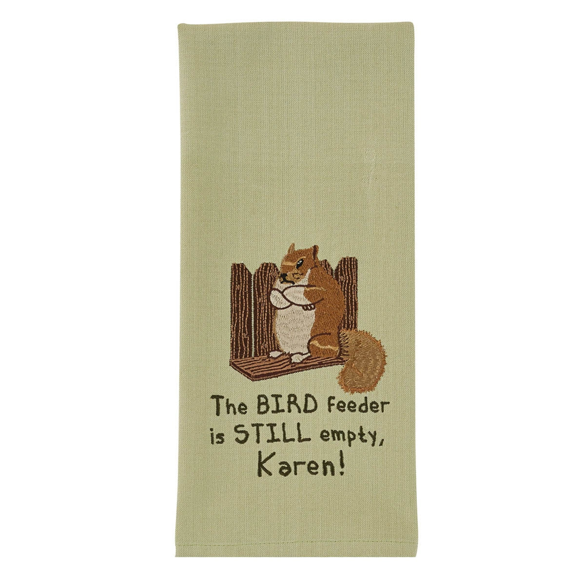 Park Designs Bird Feeder's Still Empty Embroidered Dishtowel - Set of 2