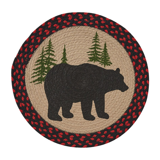 Park Designs Black Bear Braided Placemat - Set of 12