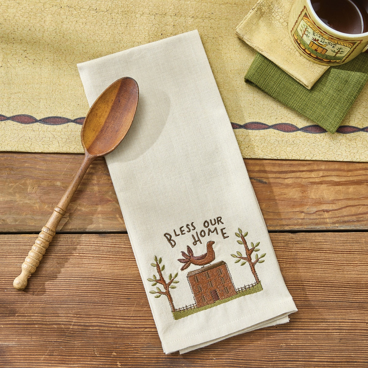 Park Designs Bless Our Home Decorative Dishtowel - Set of 6