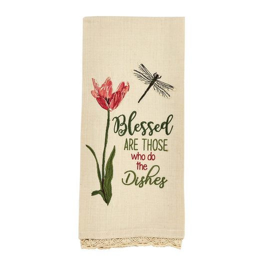 Park Designs Blessed Are Those Dishtowel - Set of 6