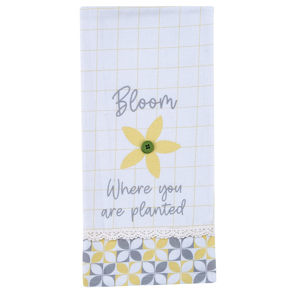 Park Designs Bloom Flour Sack Dishtowel - Set of 2