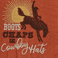 Park Designs Boots, Chaps And Cowboy Hats Dishtowel - Set of 6