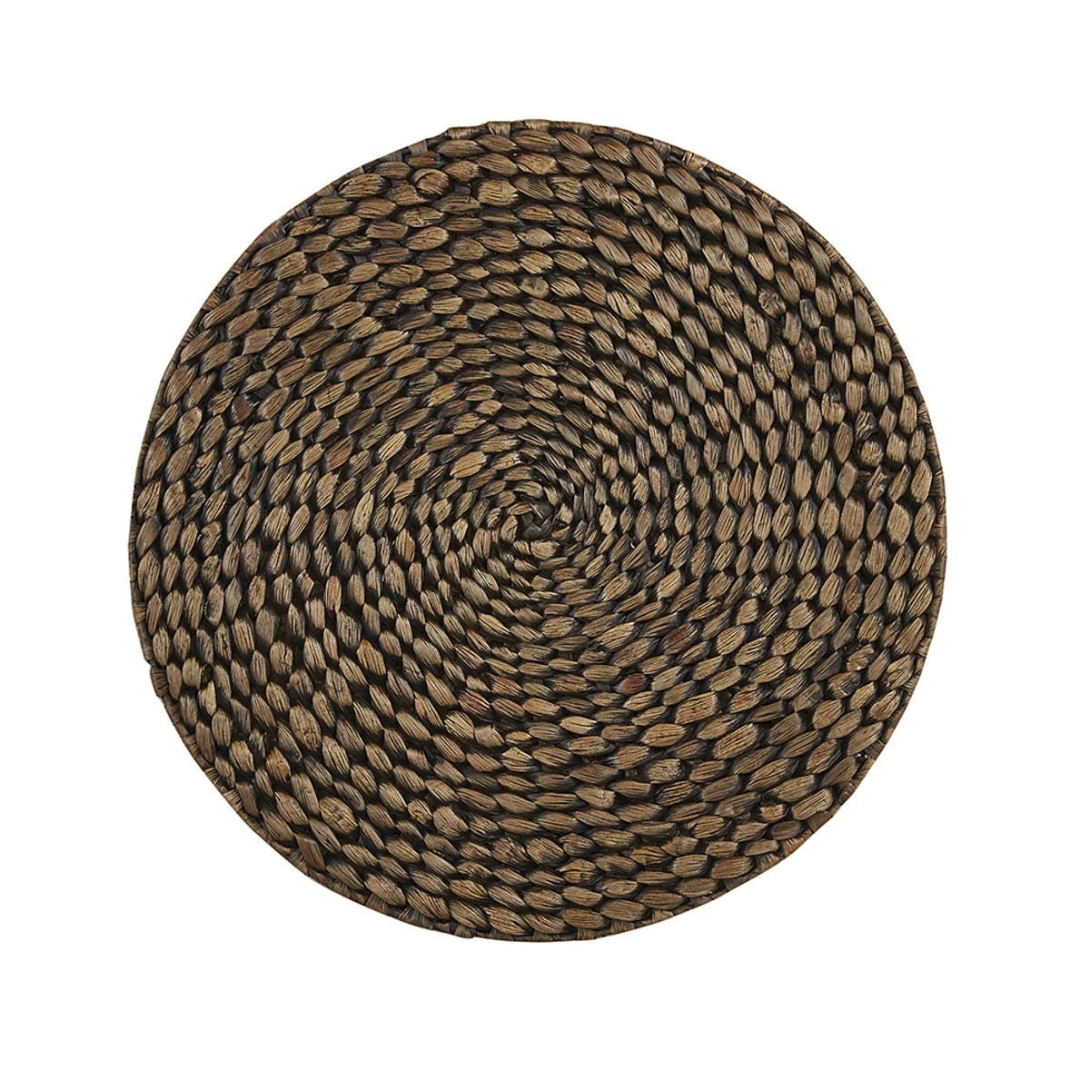 Park Designs Braided Hyacinth Round Placemat Brown - Set of 4