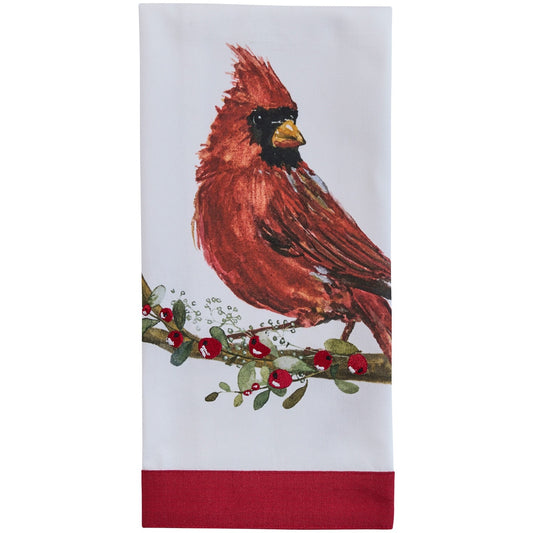 Park Designs Cardinal With Berries Dishtowel - Set of 6