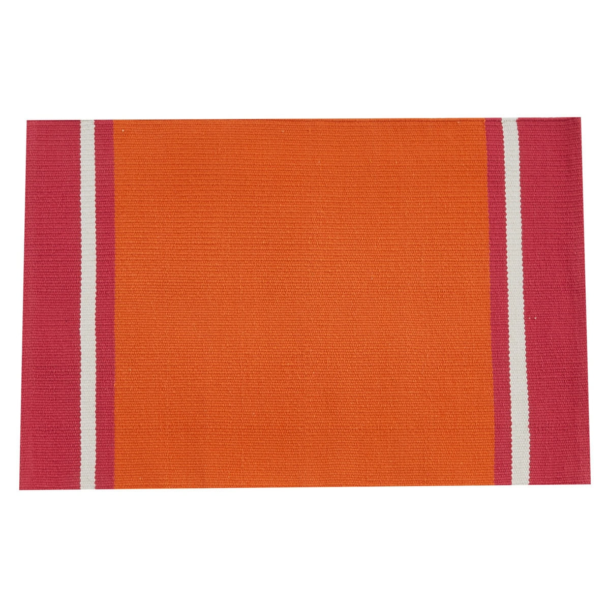 Park Designs Cargo Stripe Placemat Tangerine - Set of 12