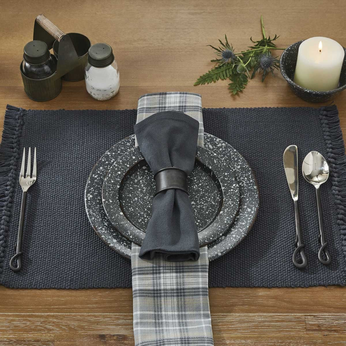 Park Designs Casual Classics Placemat Slate - Set of 4