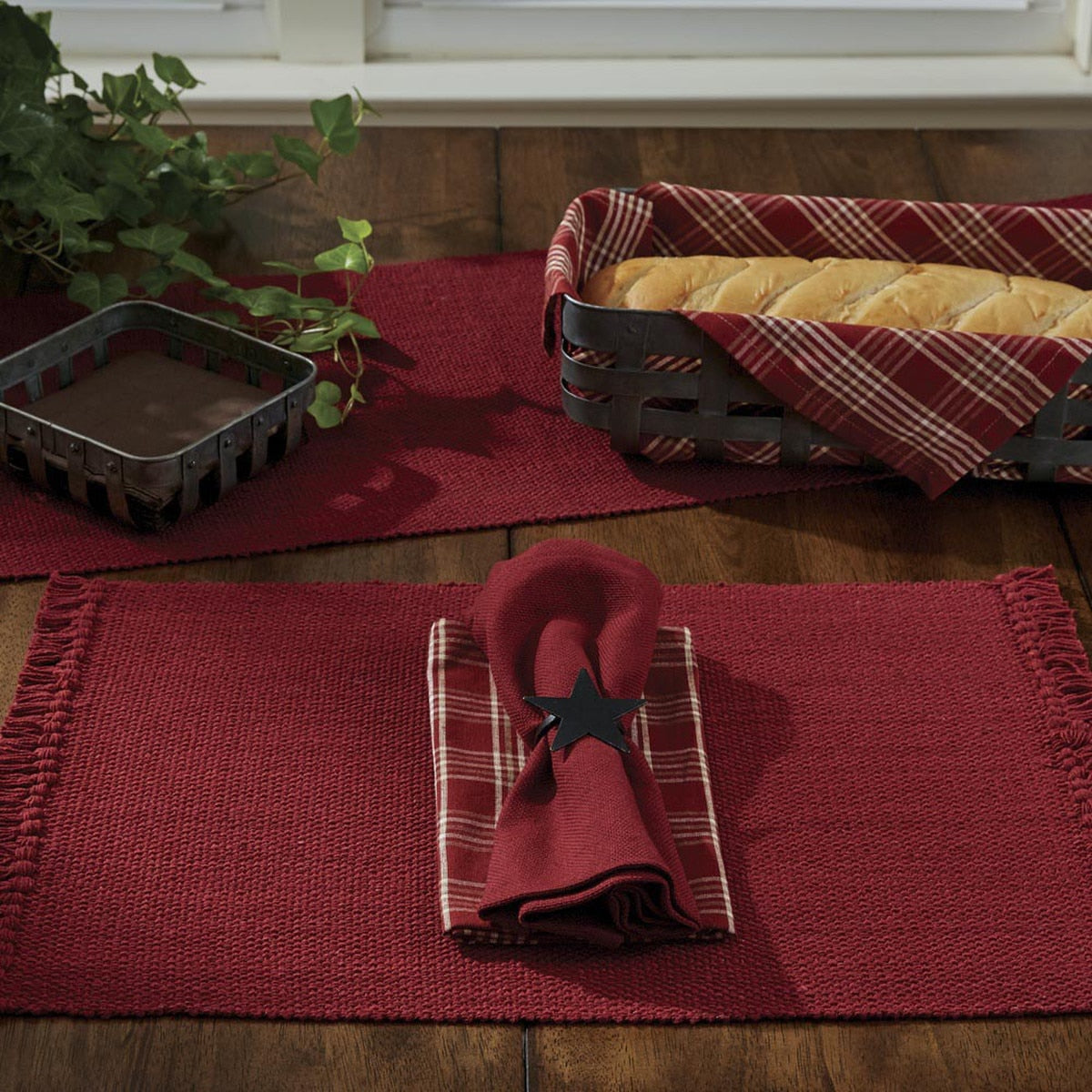 Park Designs Casual Classics Placemat Wine - Set of 4