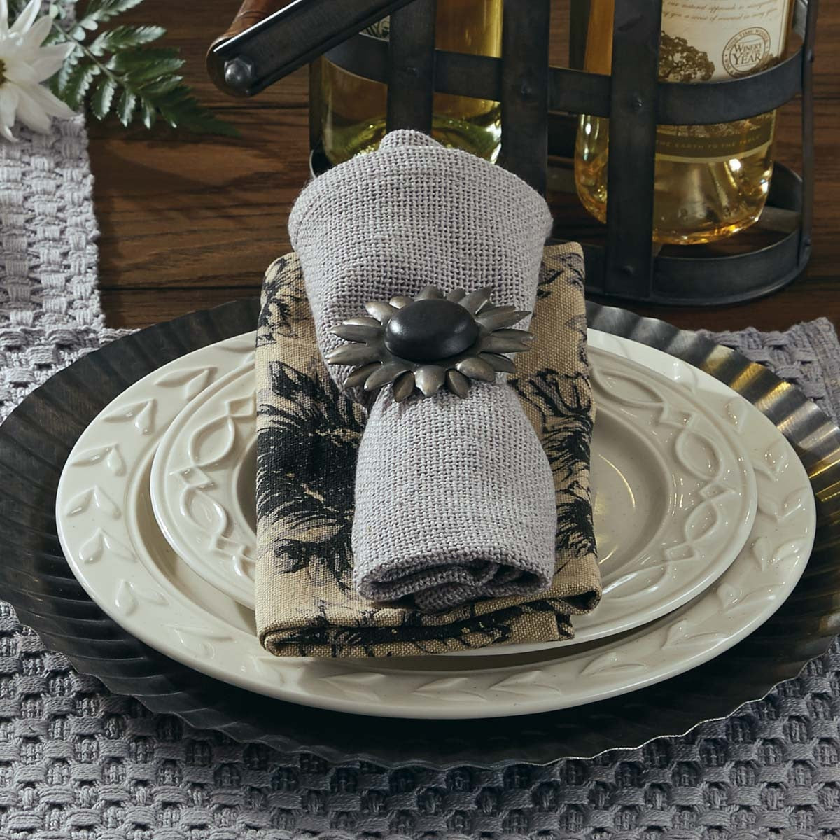 Park Designs Chadwick Napkin - Mist - Set of 4