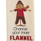 Park Designs Channel Your Flannel Dishtowel - Set of 6