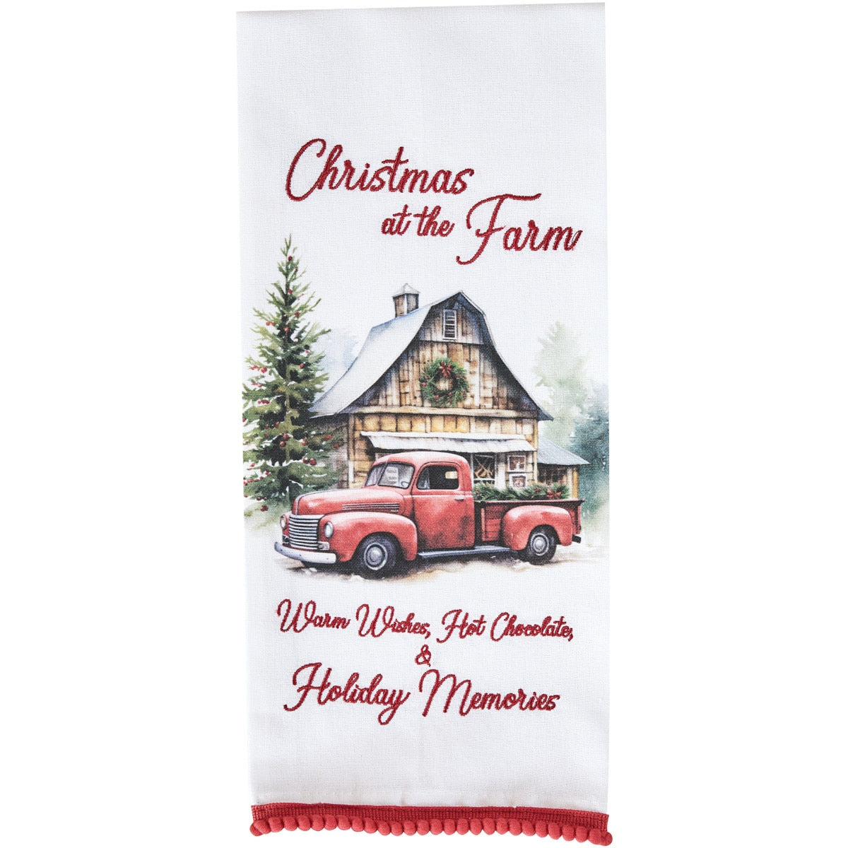 Park Designs Christmas At The Farm Dishtowel - Set of 6