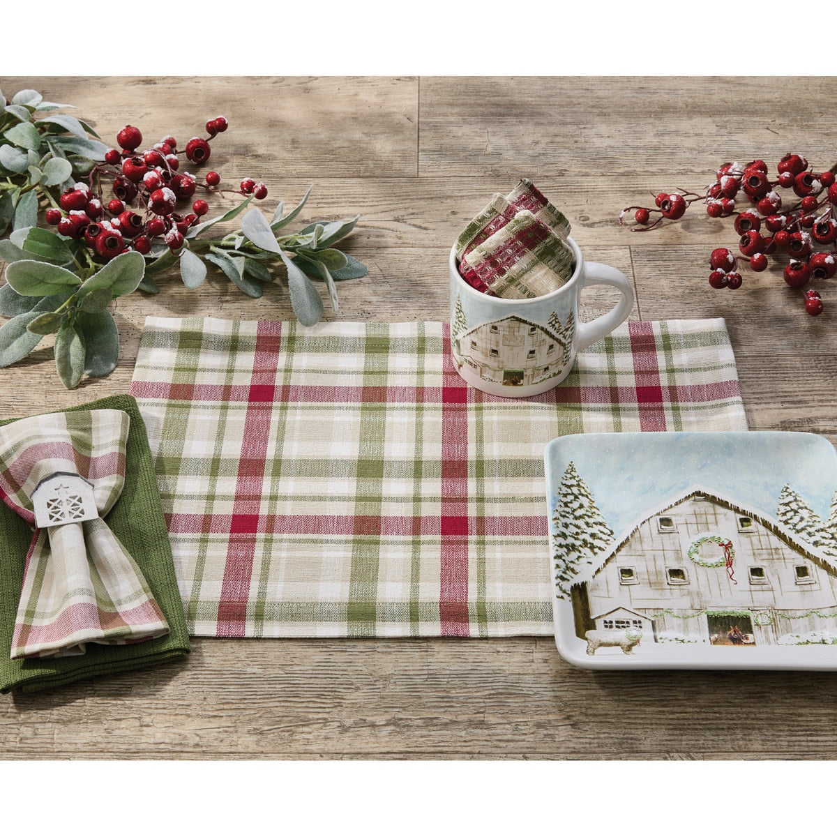 Park Designs Christmas Barn Placemat - Set of 12
