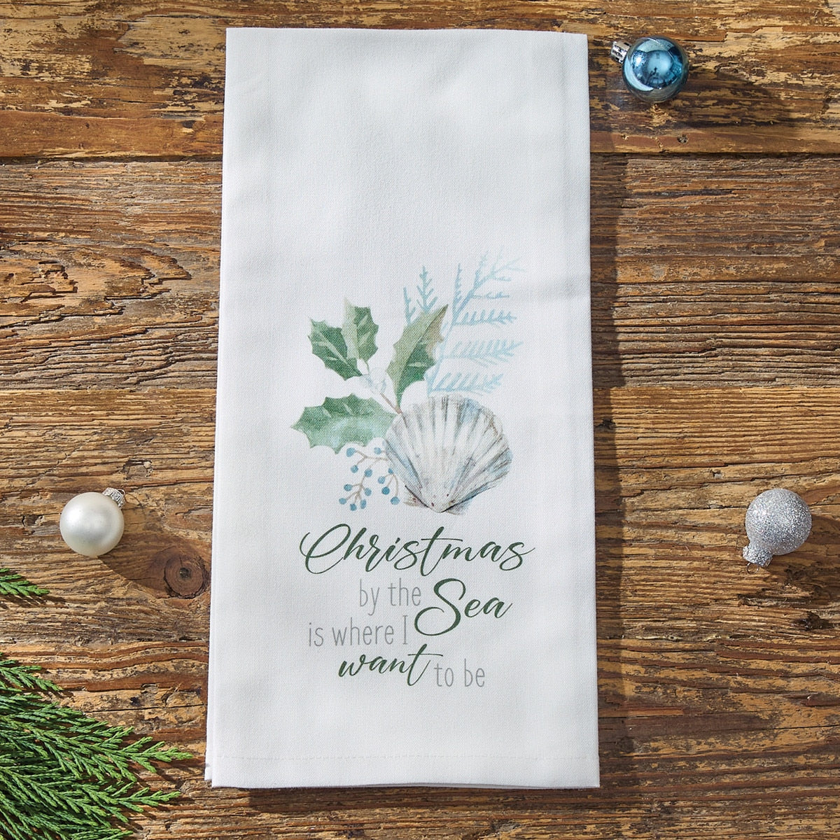 Park Designs Christmas By The Sea Dishtowel - Set of 6