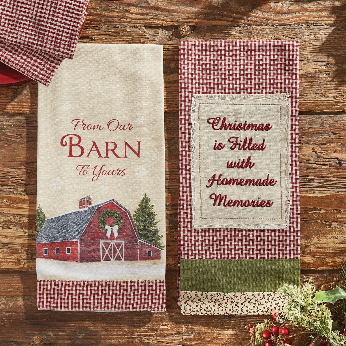 Park Designs Christmas Memories Decorative Dishtowel - Set of 2