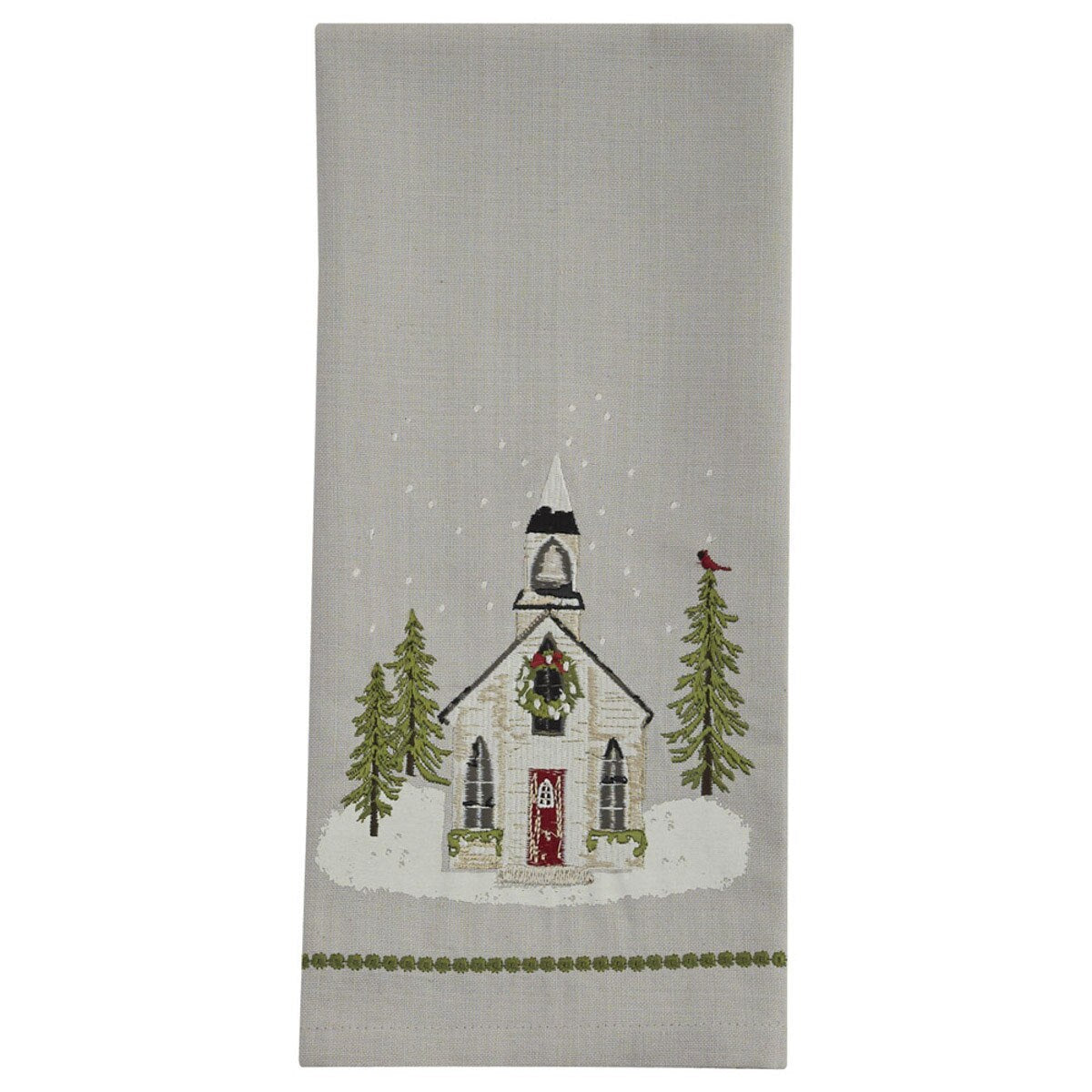 Park Designs Church Christmas Dishtowel - Set of 2