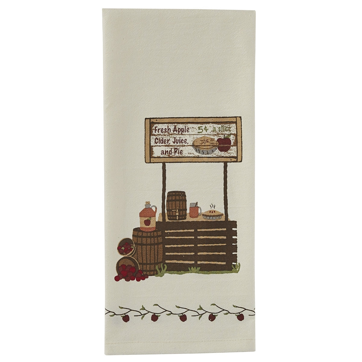 Park Designs Cider Stand Printed Flour Sack Dishtowel - Set of 6