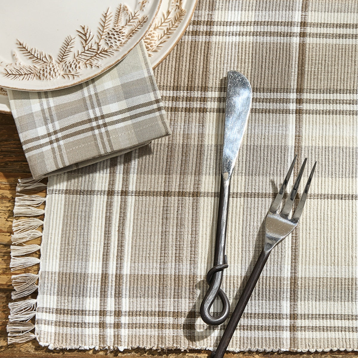 Park Designs Cliffside Plaid Placemat - Set of 12