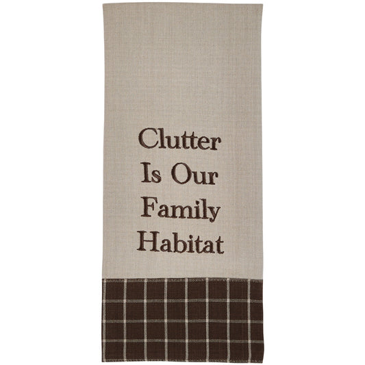 Park Designs Clutter Is Our Family Dishtowel - Set of 6