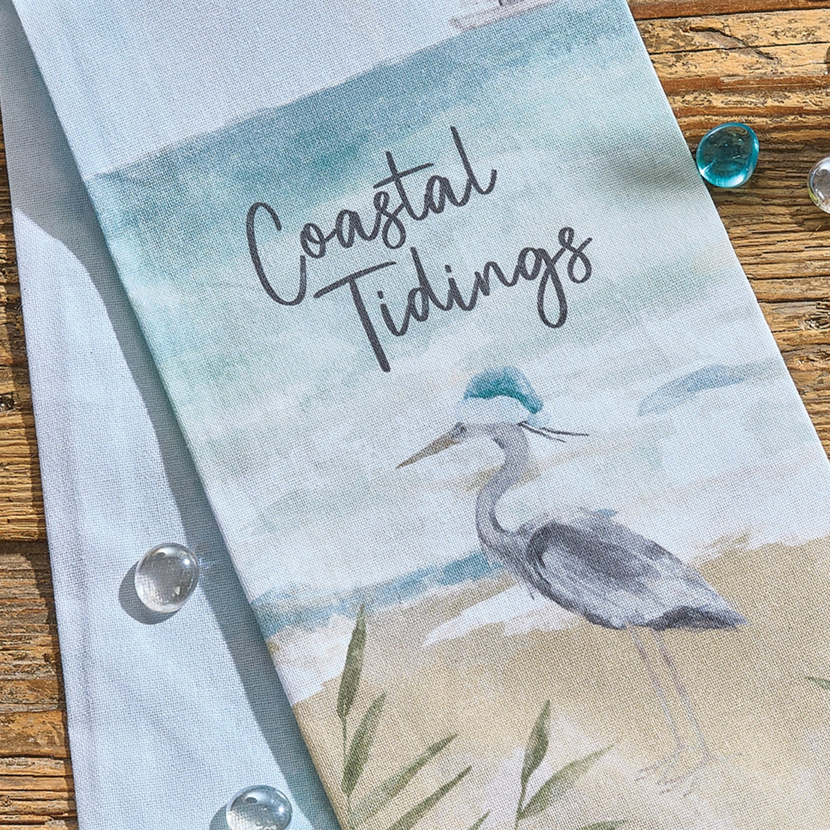 Park Designs Coastal Tidings Dishtowel - Set of 6