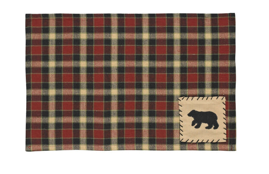 Park Designs Concord Black Bear Placemat - Set of 4