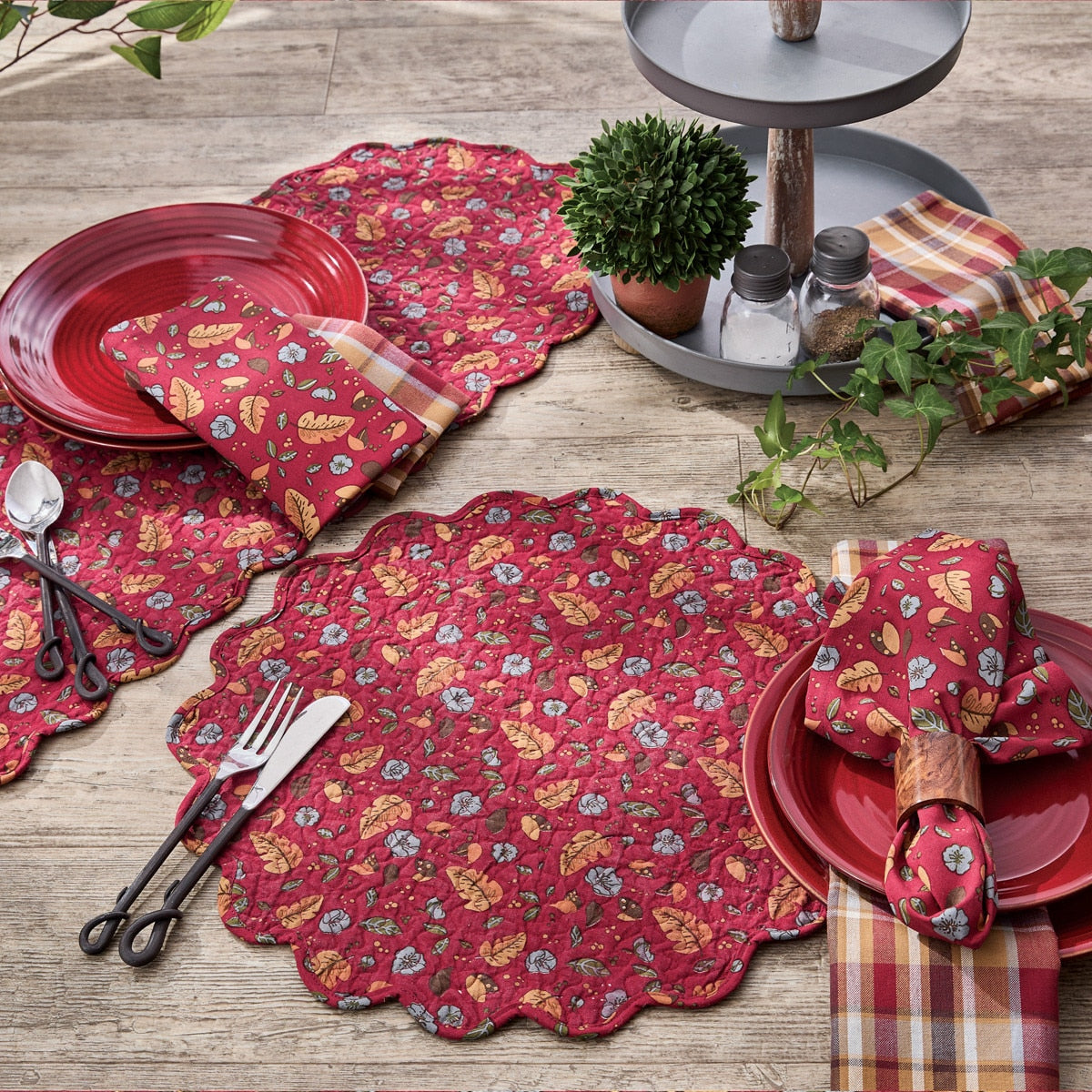 Park Designs Coriander Placemat 15" Dia - Set of 12