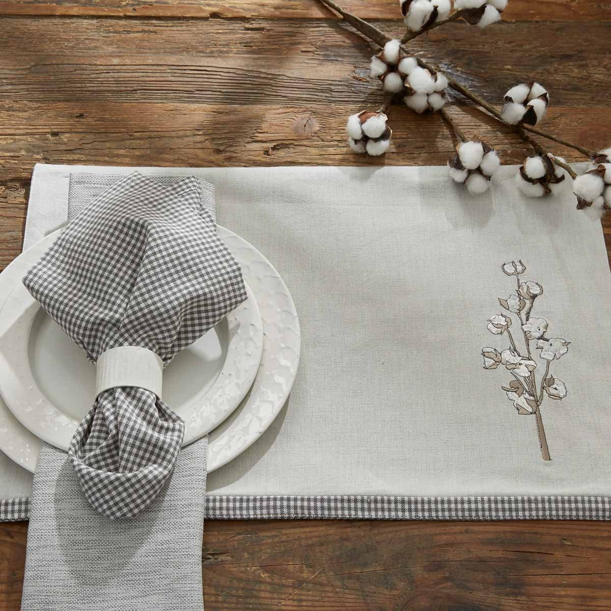 Park Designs Cotton Fields Placemat - Set of 12