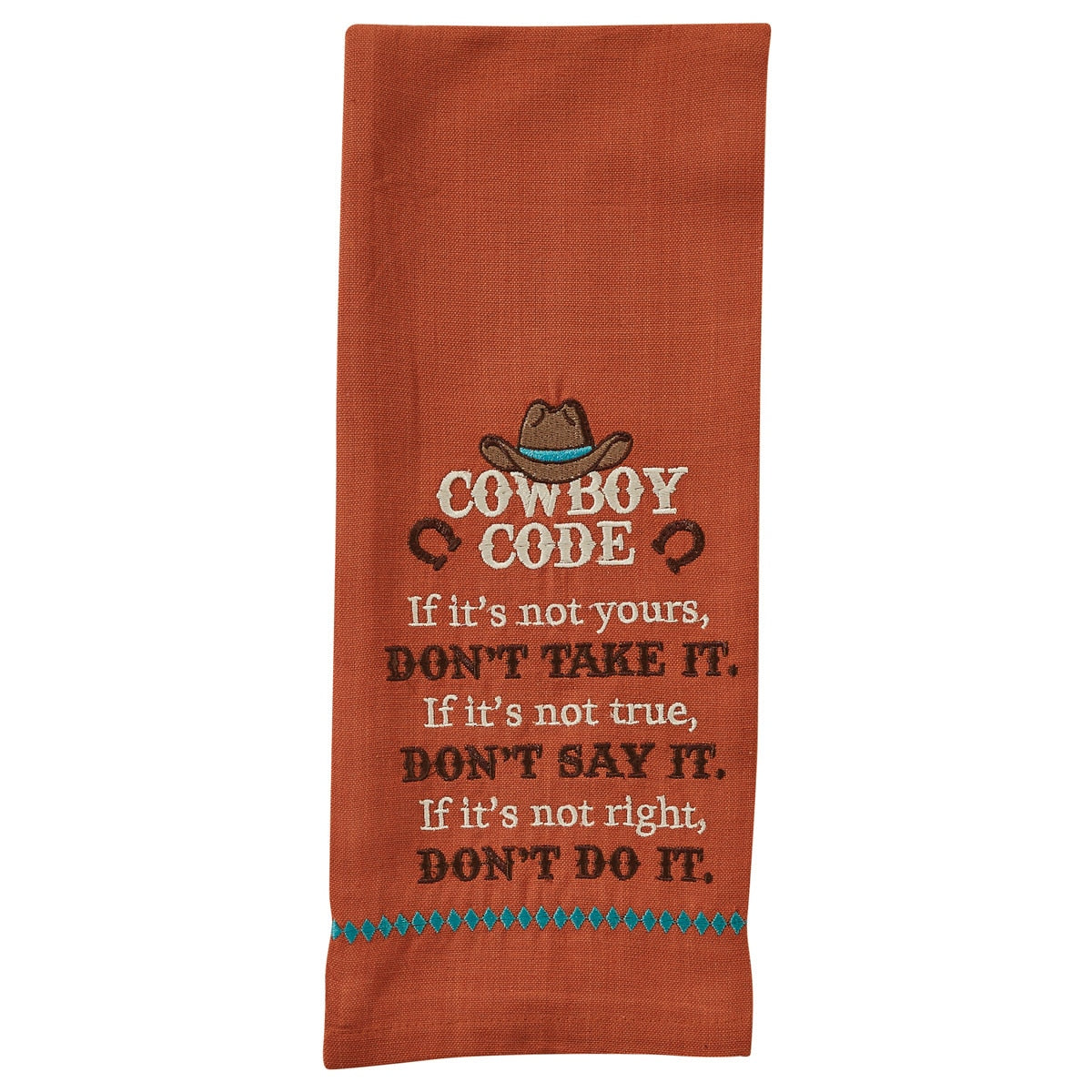 Park Designs Cowboy Code Dishtowel - Set of 6