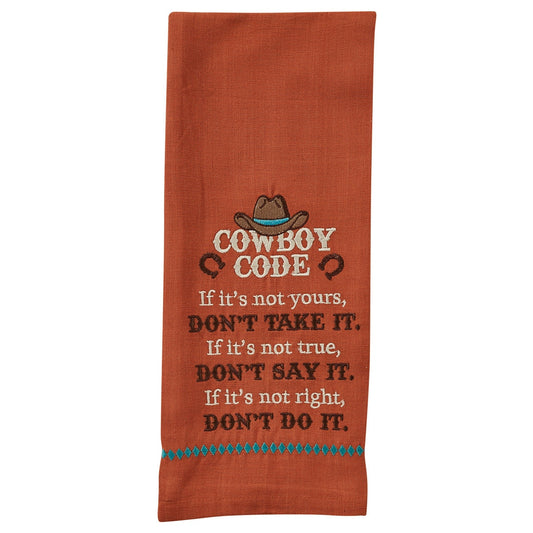 Park Designs Cowboy Code Dishtowel - Set of 6