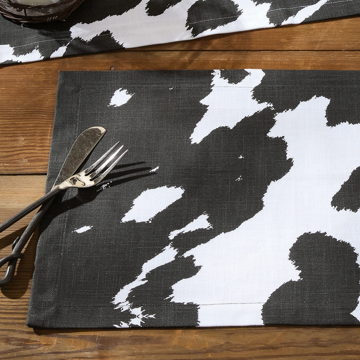 Park Designs Cowhide Holstein Placemat - Set of 12