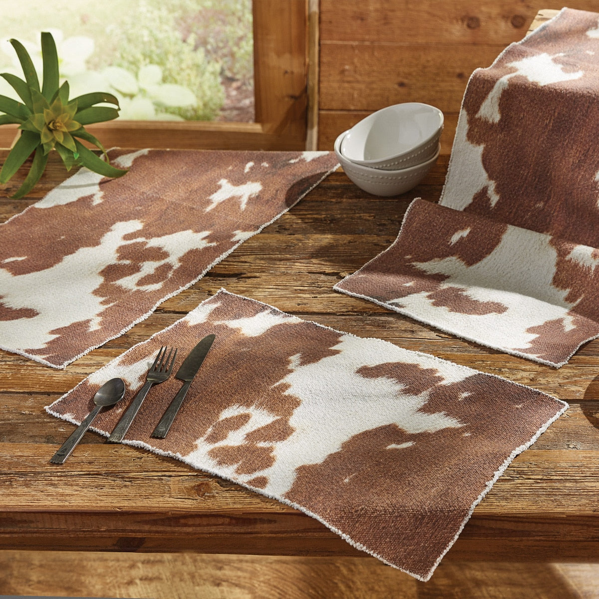 Park Designs Cowhide Placemat - Set of 12
