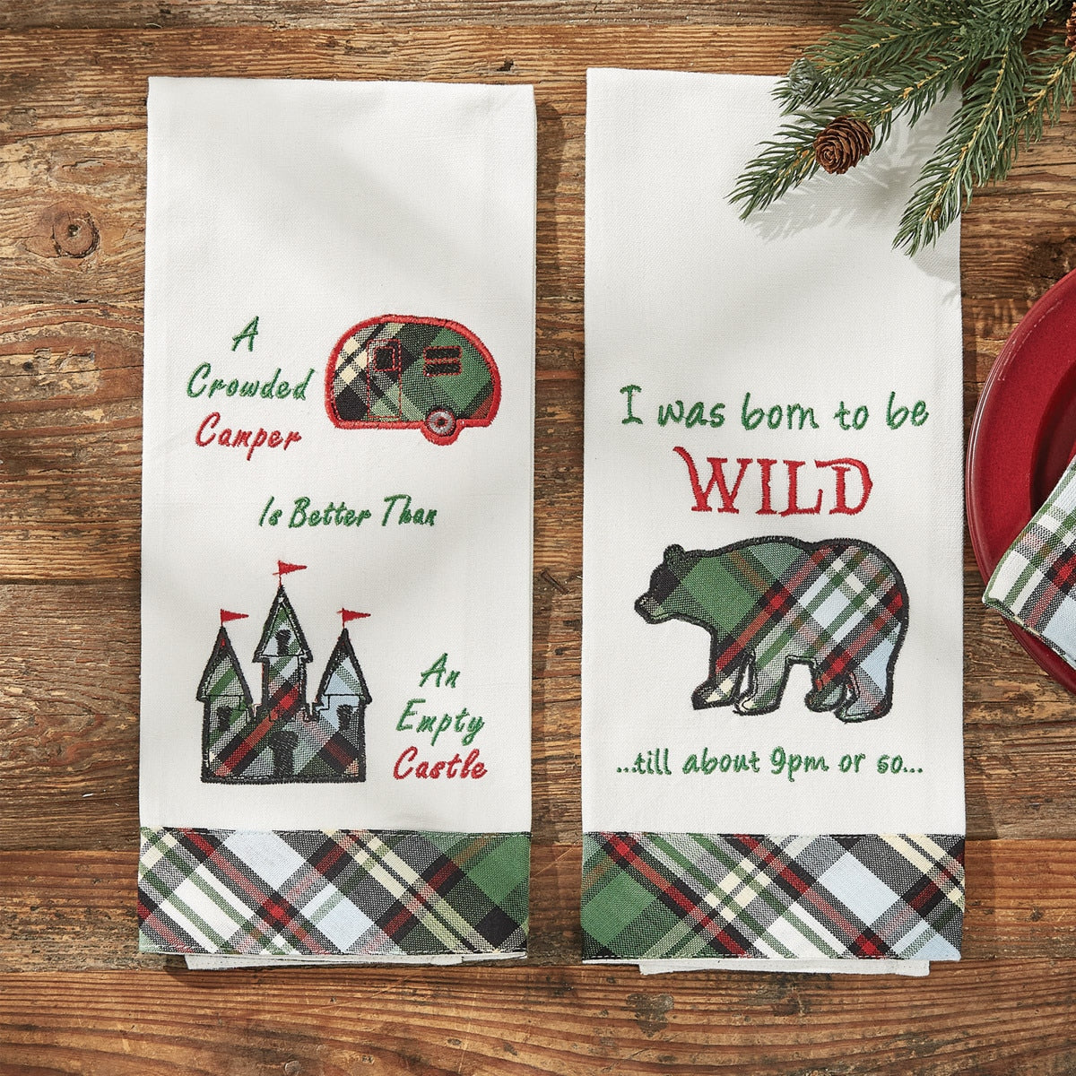 Park Designs Crowded Camper Dishtowel - Set of 2