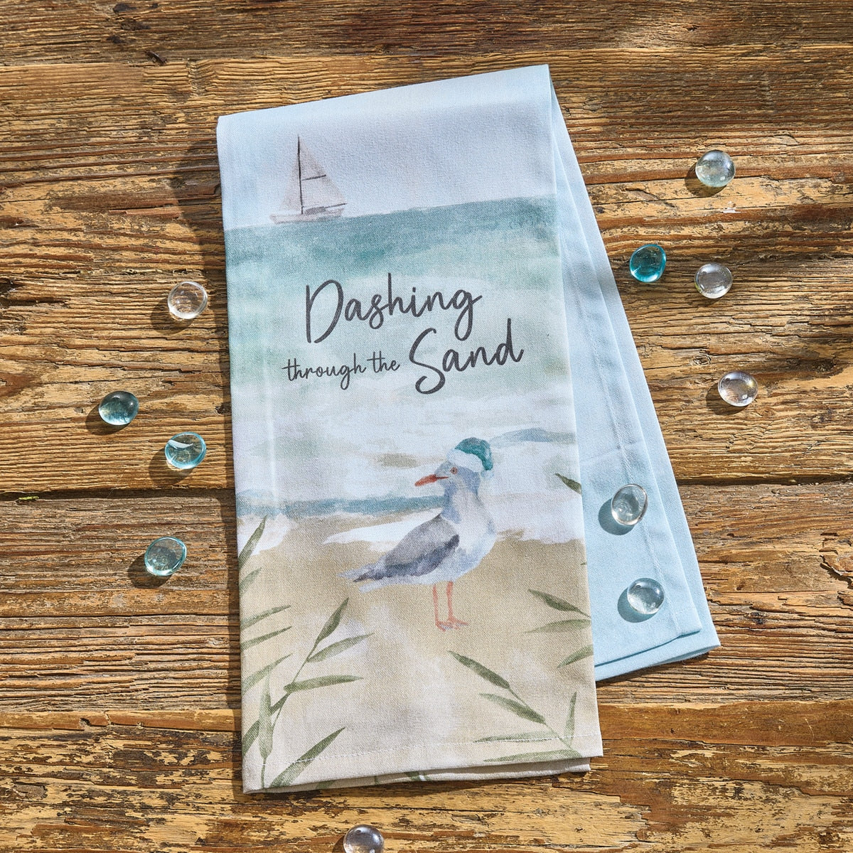 Park Designs Dashing Through The Sand Dishtowel - Set of 6