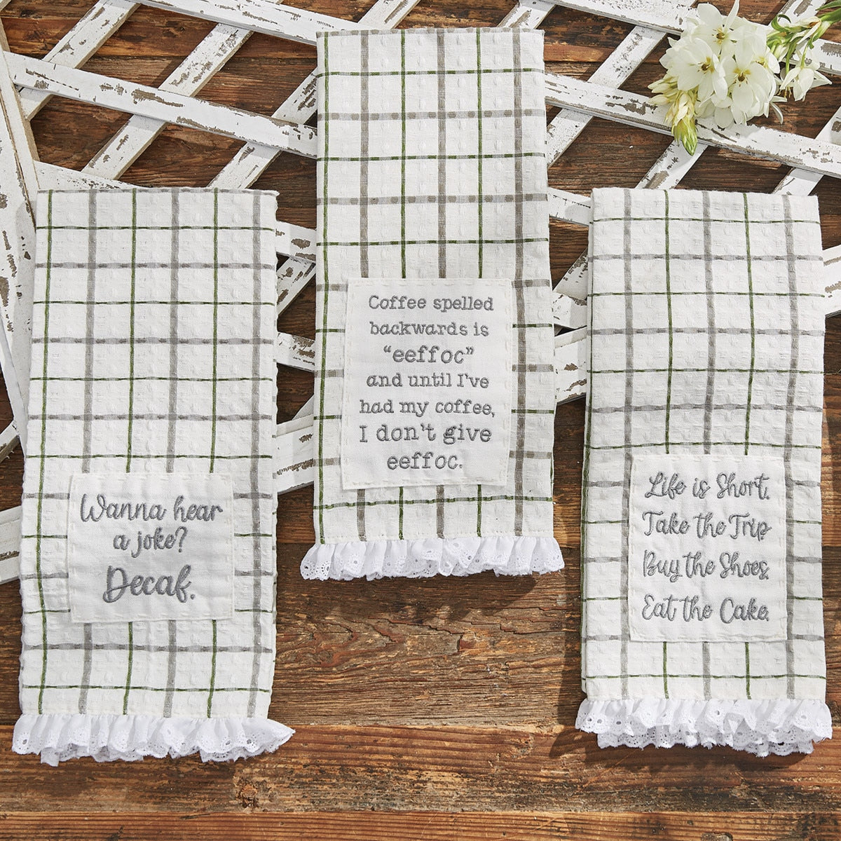 Park Designs Decaf Dishtowel - Set of 2