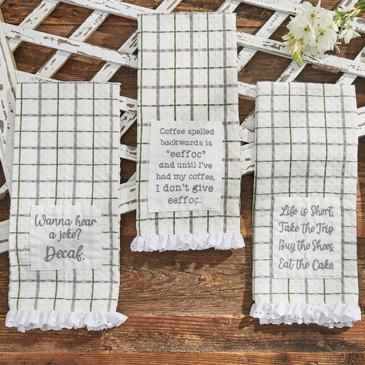 Park Designs Decaf Dishtowel - Set of 2